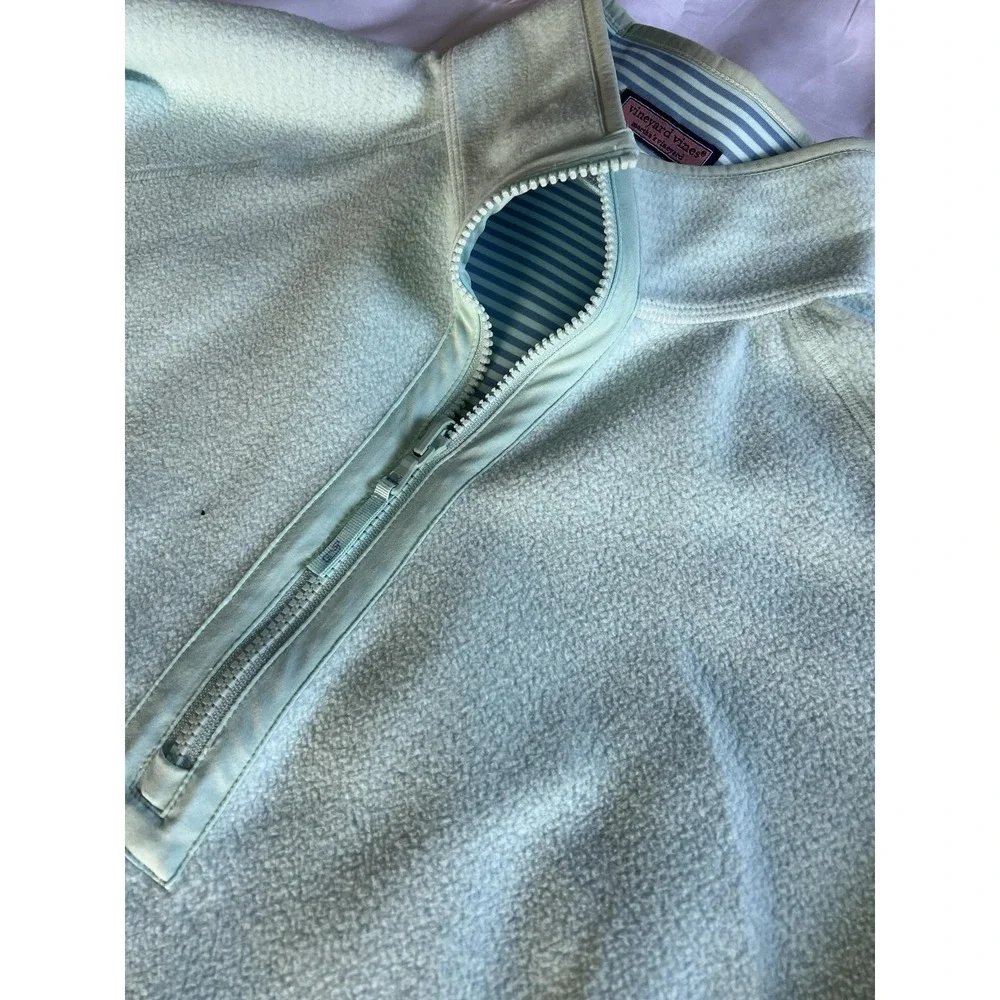 Vineyard Vines Sweater Mens Large Fleece Quarter‎ Zip Pullover Outdoors